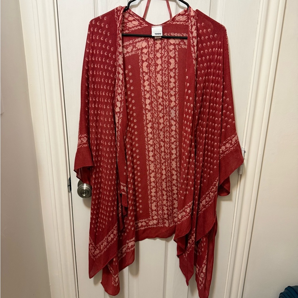 Red Patterned Kimono